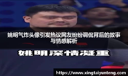 姚明气炸头像引发热议网友纷纷调侃背后的故事与情感解析